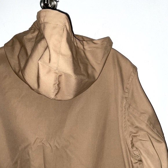 Craig Green Tan/Beige Windbreaker Water Resistant Parka Coat w Hoodie XS​​​​ - Picture 11 of 16